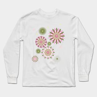 The universe is a floral mandala in white Long Sleeve T-Shirt